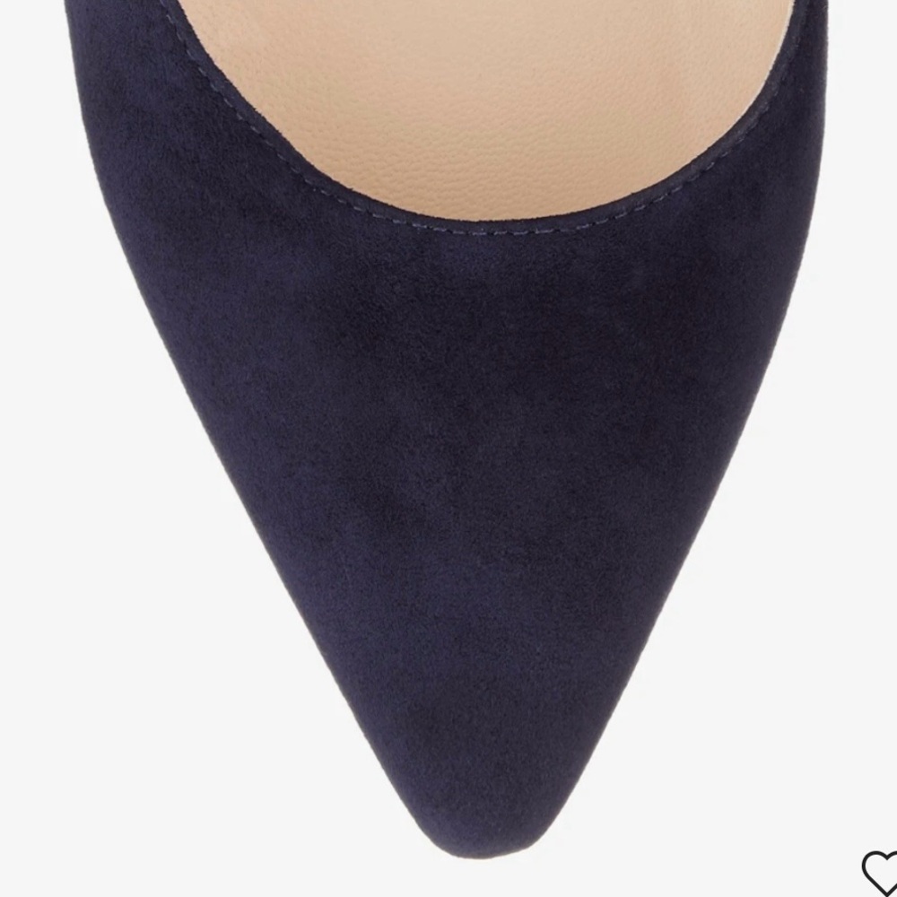 Jimmy Choo Navy Suede Romy 85 - Picture 10 of 10